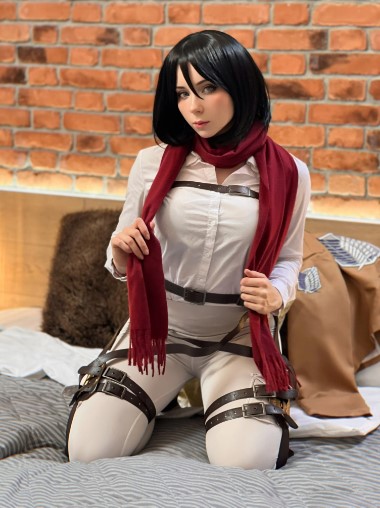 หนังXคอสเพลย์ Sweetie fox mikasa from porn on titan